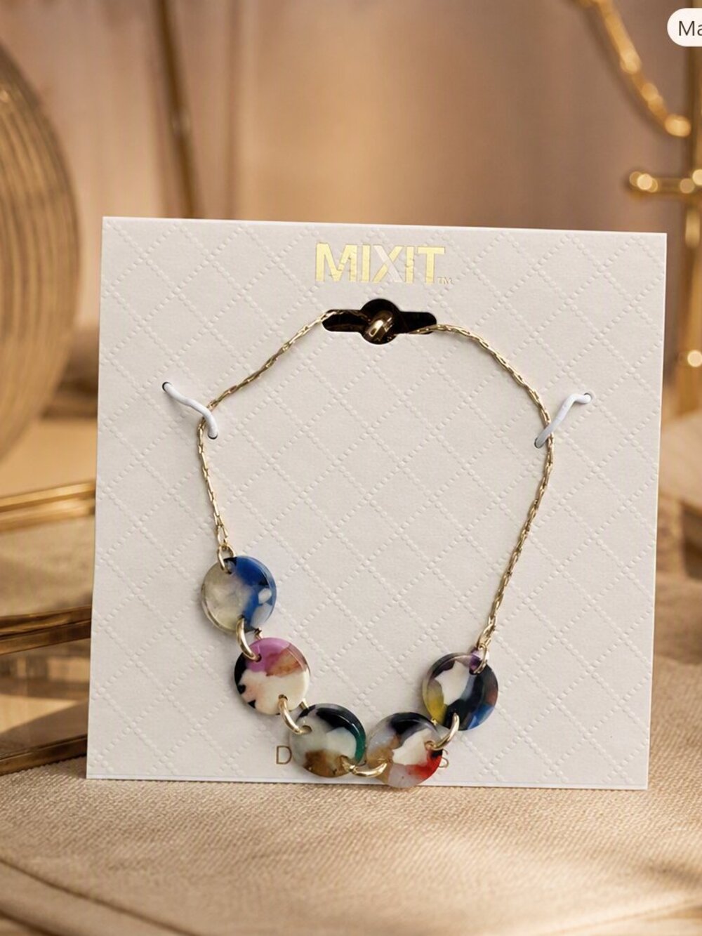 Mixit Delicates Adjustable Gold Tone Bracelet NWT
